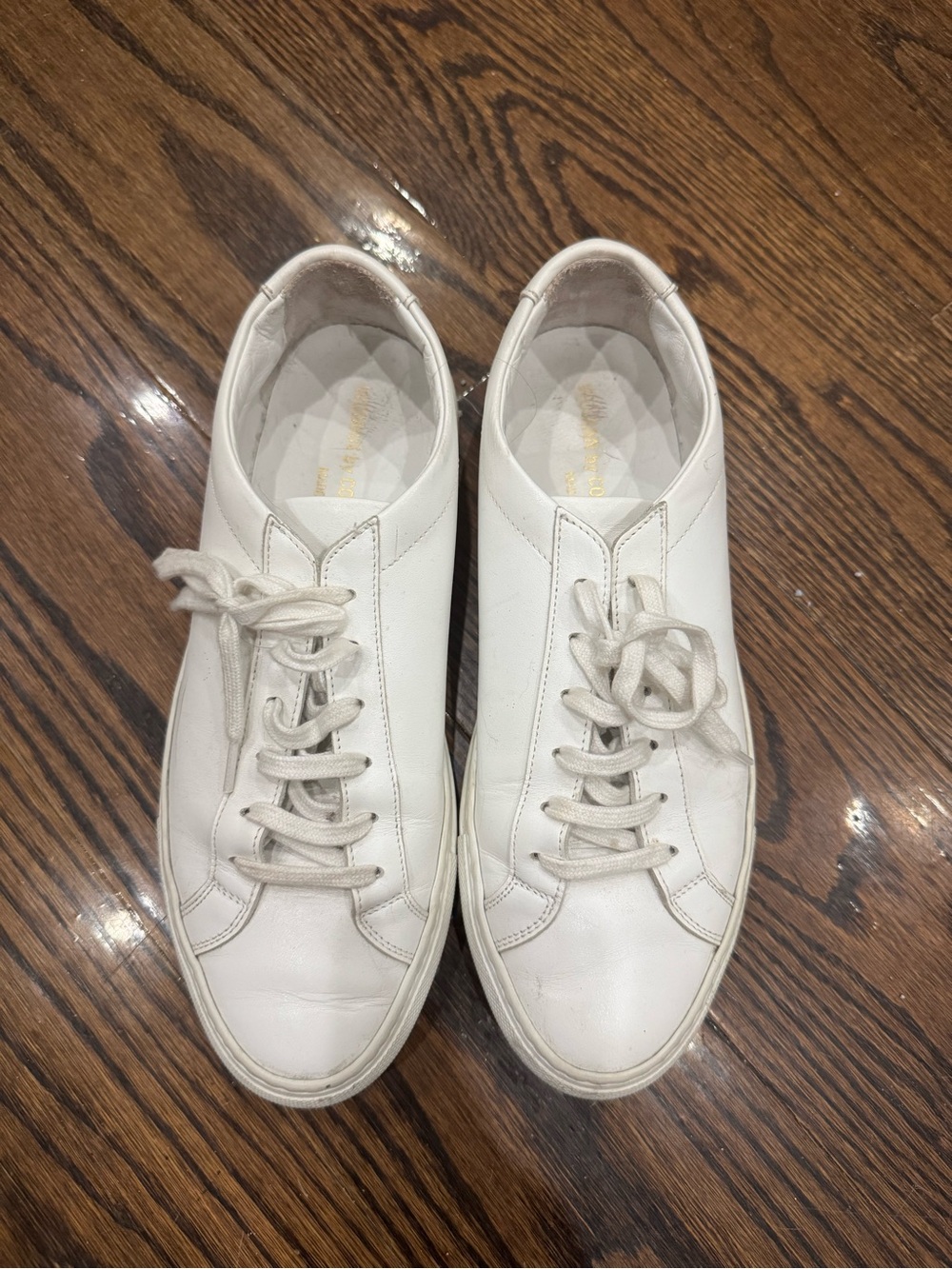 Common Projects White Leather Women’s Sneakers - size 8.5